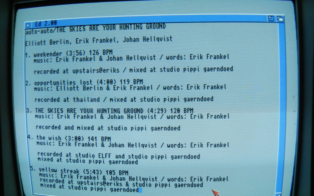 auto-auto, “The Skies Are Your Hunting Ground”