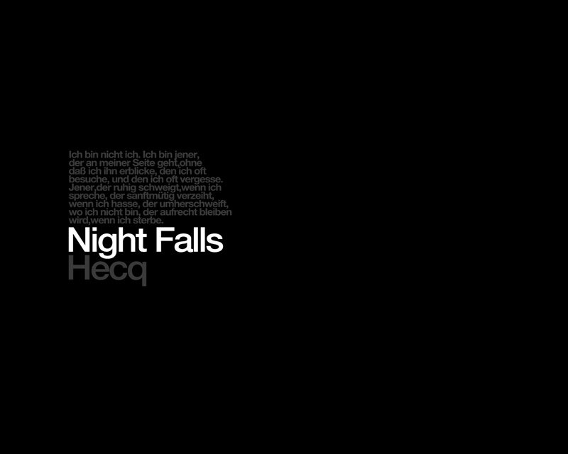 Replicas: Hecq, “Night Falls”